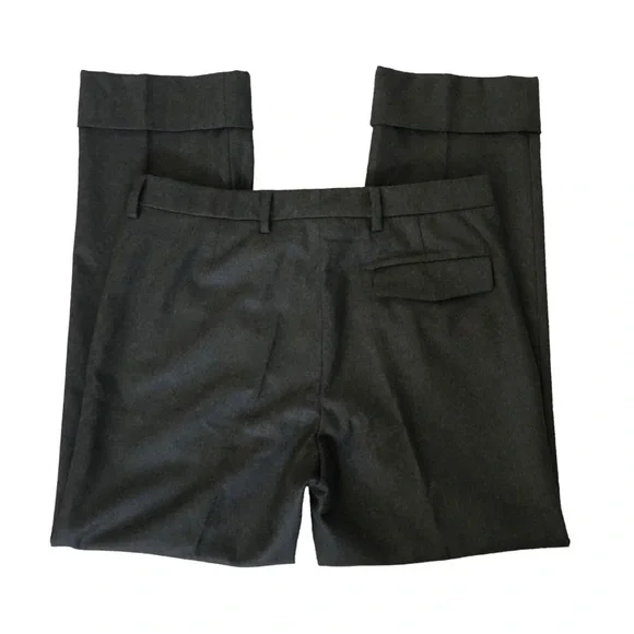 Sofie D’Hoore Wool Dressy Cuffed Olive Green Trouser Pants Women's Size FR 38 - Picture 14 of 15